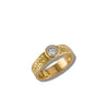 Modern Josephine's Knot Band in Gold With Lab Diamond