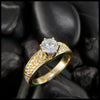 Lab Diamond Tapered Knot Ring
