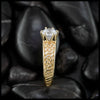 Lab Diamond Tapered Knot Ring