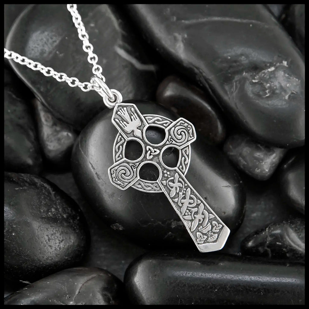 Sterling Silver Small Trinity Celtic Cross Pendant