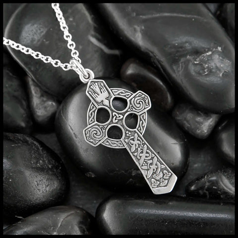 Sterling Silver Small Trinity Celtic Cross Pendant