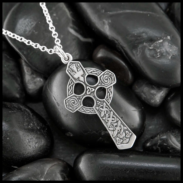 Sterling Silver Small Trinity Celtic Cross Pendant