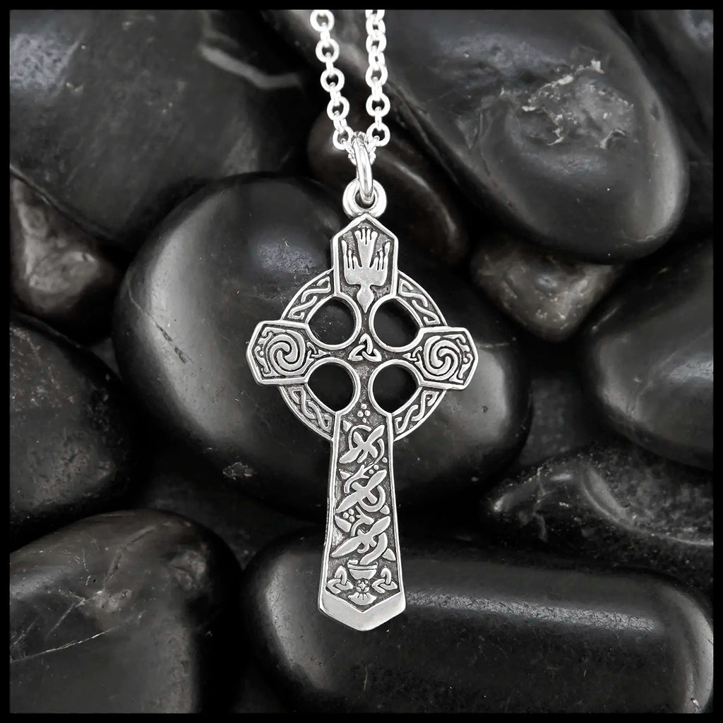 Sterling Silver Small Trinity Celtic Cross Pendant