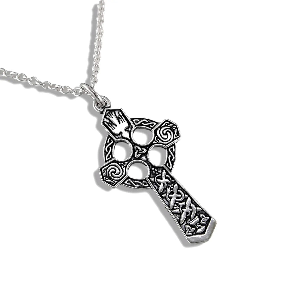 Sterling Silver Small Trinity Celtic Cross Pendant