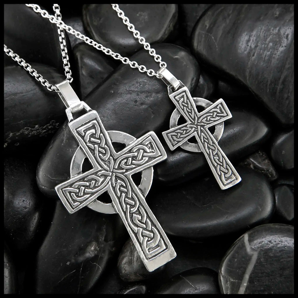 Celtic Genesis Cross Pendant in Sterling Silver – Walker Metalsmiths