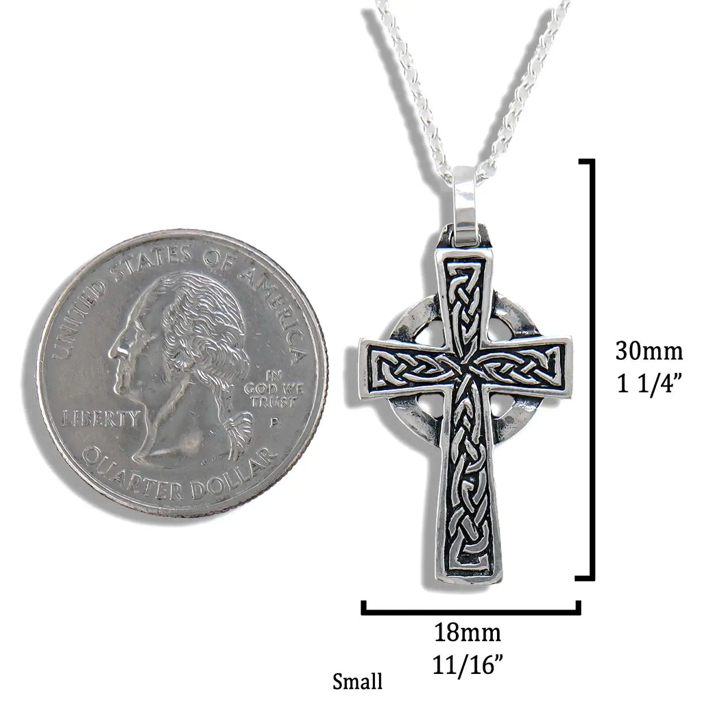 Sterling Silver Genesis Celtic Cross Pendant