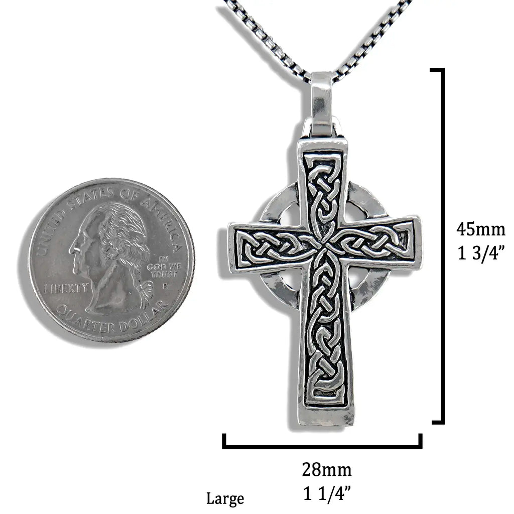 Sterling Silver Genesis Celtic Cross Pendant