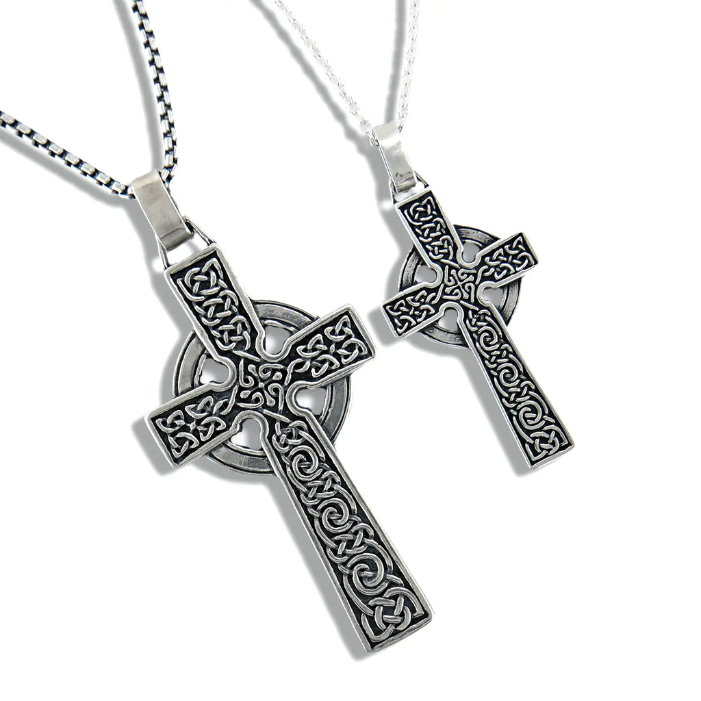 Sterling Silver Adomnan Celtic Cross Pendant
