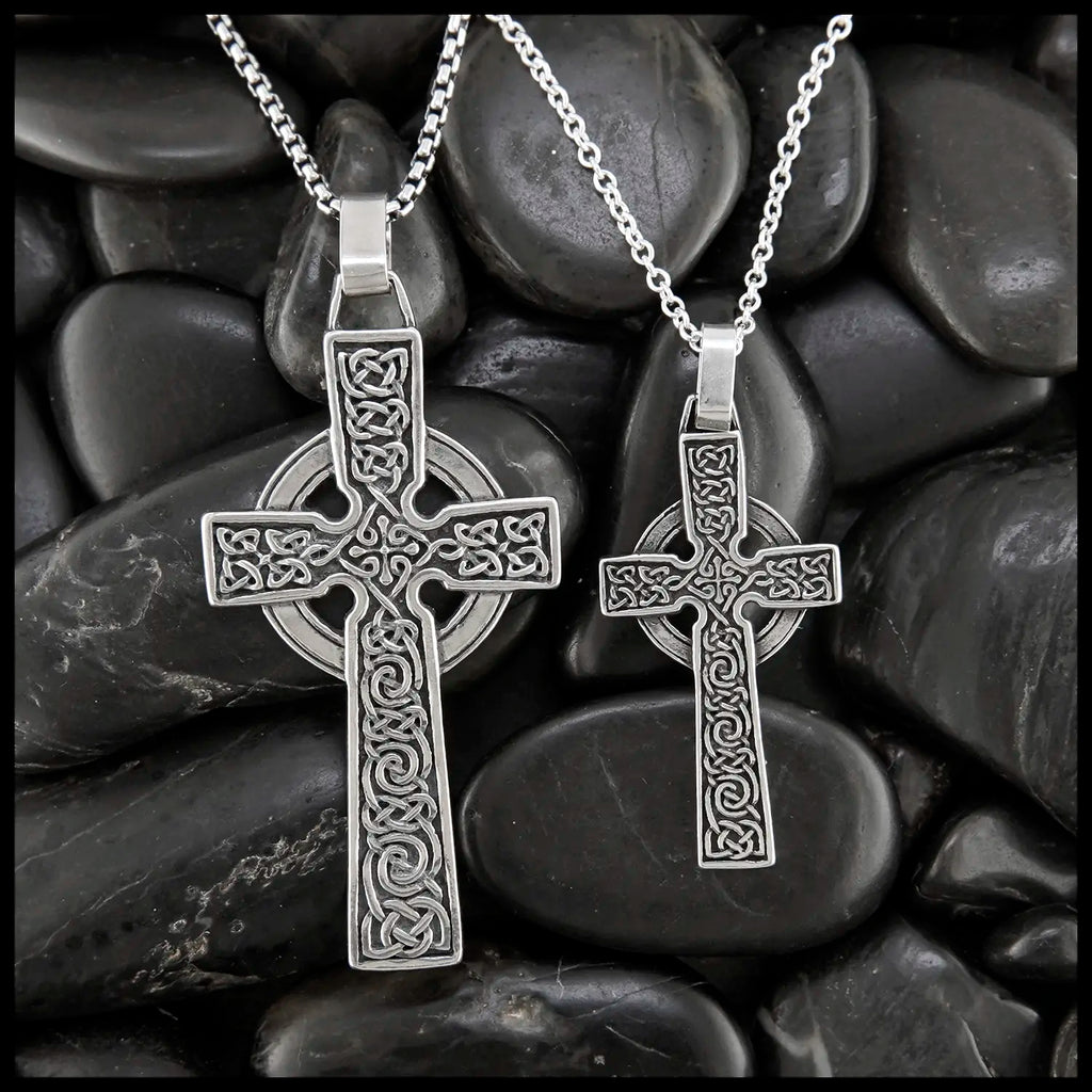 Adomnan Celtic Cross Pendant in Sterling Silver – Walker Metalsmiths