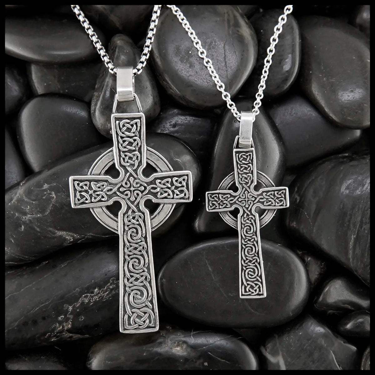 Adomnan Celtic Cross Pendant in Sterling Silver – Walker Metalsmiths