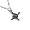 Extra Small St. Brigid's Spiral Cross in Silver