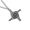 Large St. Brigid's Spiral Cross Pendant in Sterling Silver