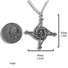 Large St. Brigid's Spiral Cross in Sterling Silver