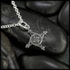 Extra Small St. Brigid's Spiral Cross in Silver