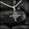 Extra Small St. Brigid's Spiral Cross in Silver