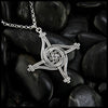 Large St. Brigid's Spiral Cross Pendant in Sterling Silver