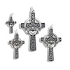 Sterling Silver Claddagh Celtic Cross Pendants