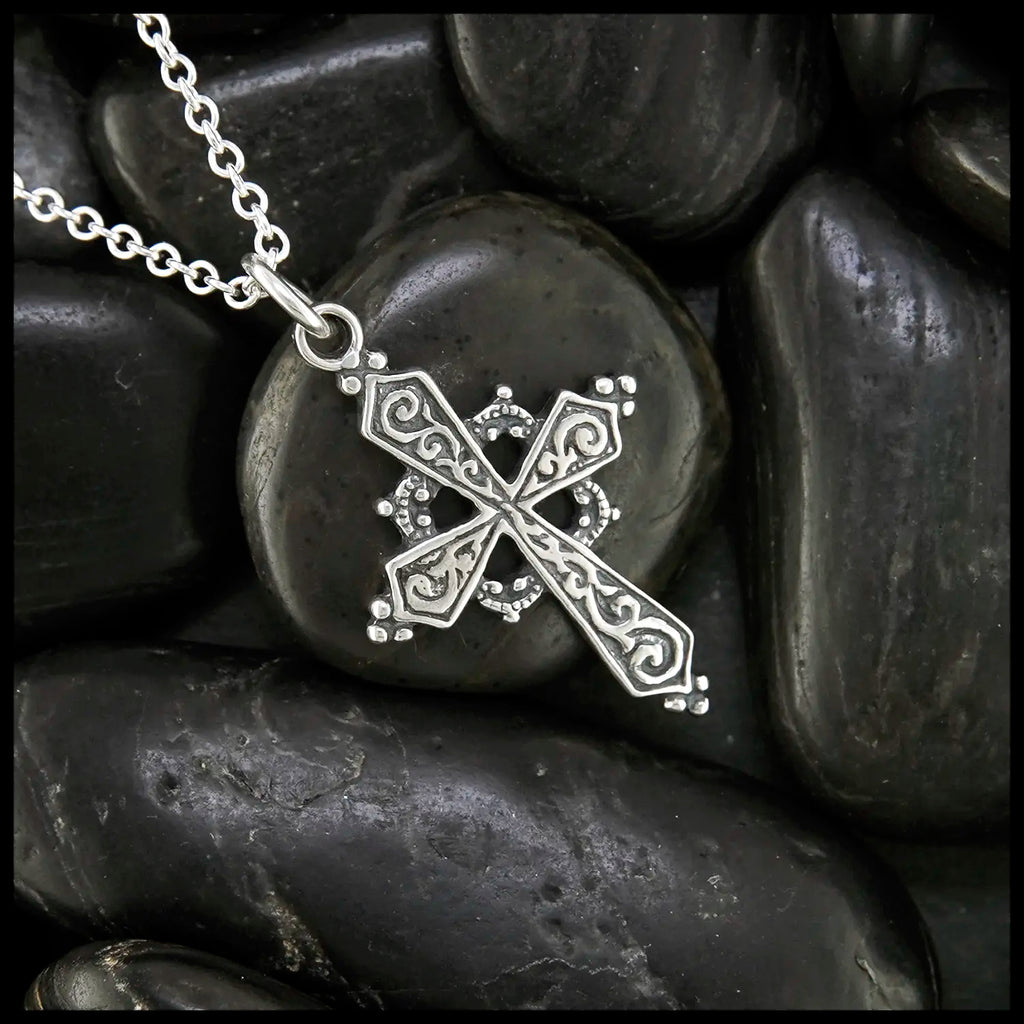 Early Christian Celtic Cross Pendant in Sterling Silver