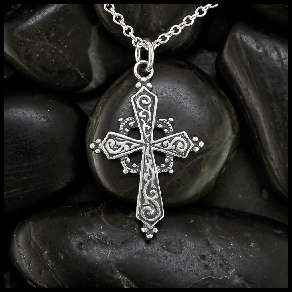 Early Christian Celtic Cross Pendant in Sterling Silver – Walker