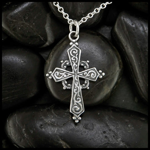 Early Christian Celtic Cross Pendant in Sterling Silver