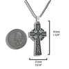 Sterling Silver St Patrick's Celtic Cross Pendant