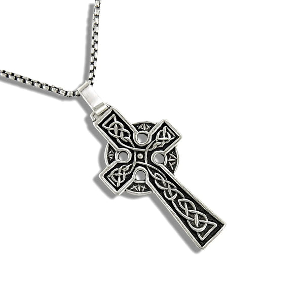 Sterling Silver St Patrick's Celtic Cross Pendant