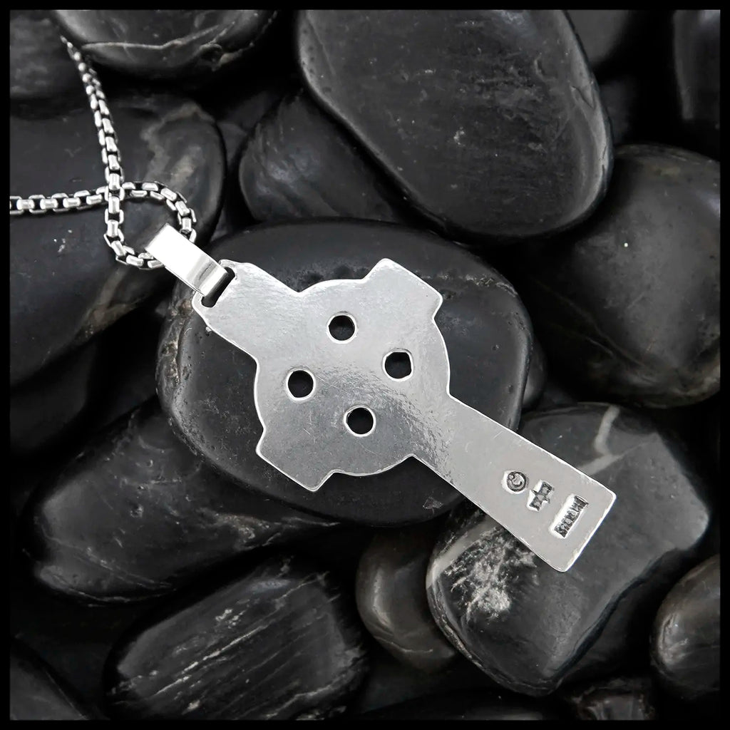 Sterling Silver St Patrick's Celtic Cross Pendant