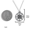 Celtic Compass Pendants in Sterling Silver