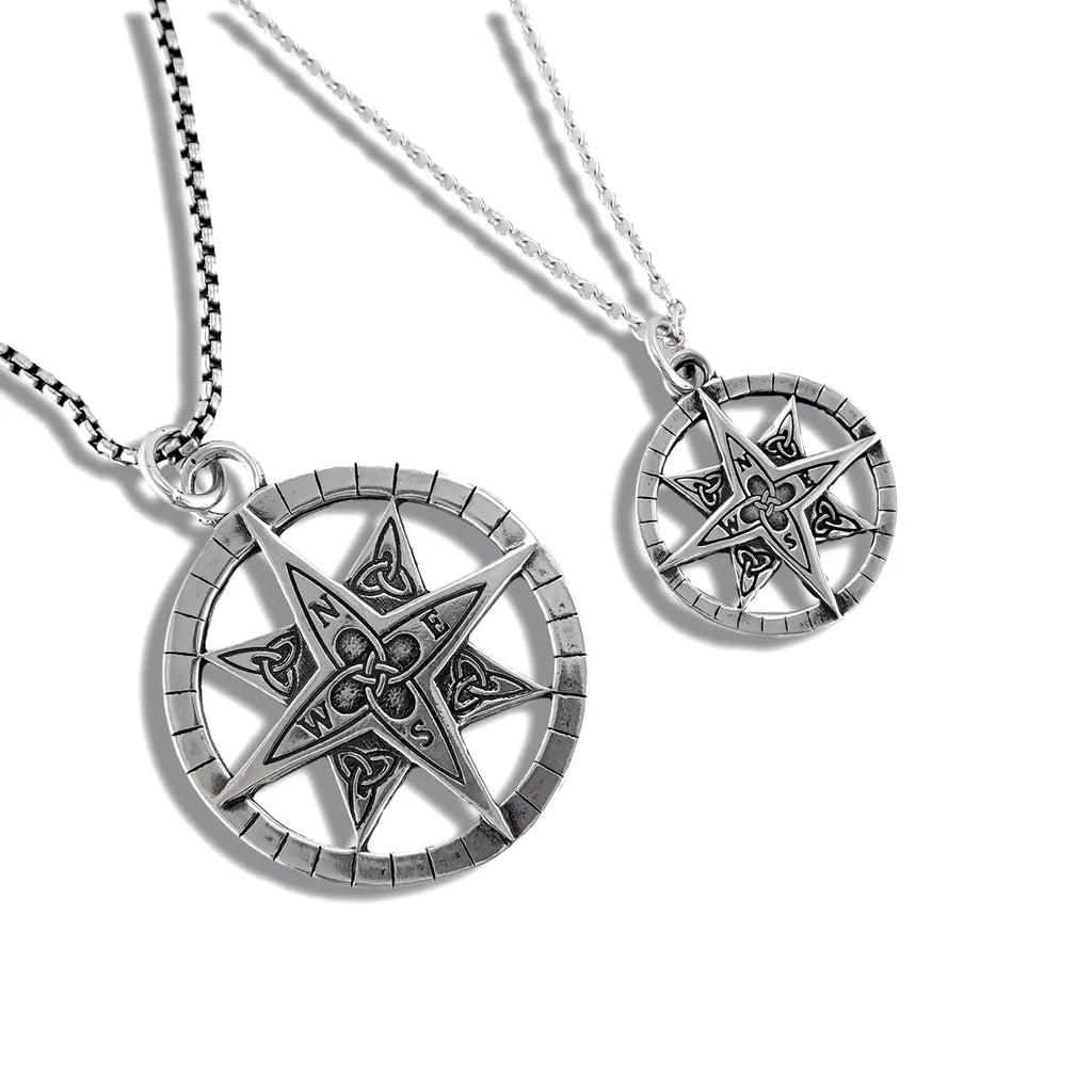 Celtic Compass Pendants in Sterling Silver