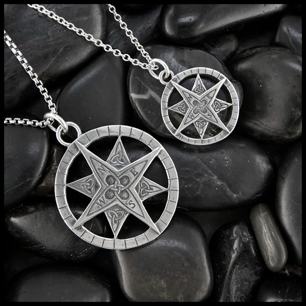 Celtic Compass Pendants in Sterling Silver