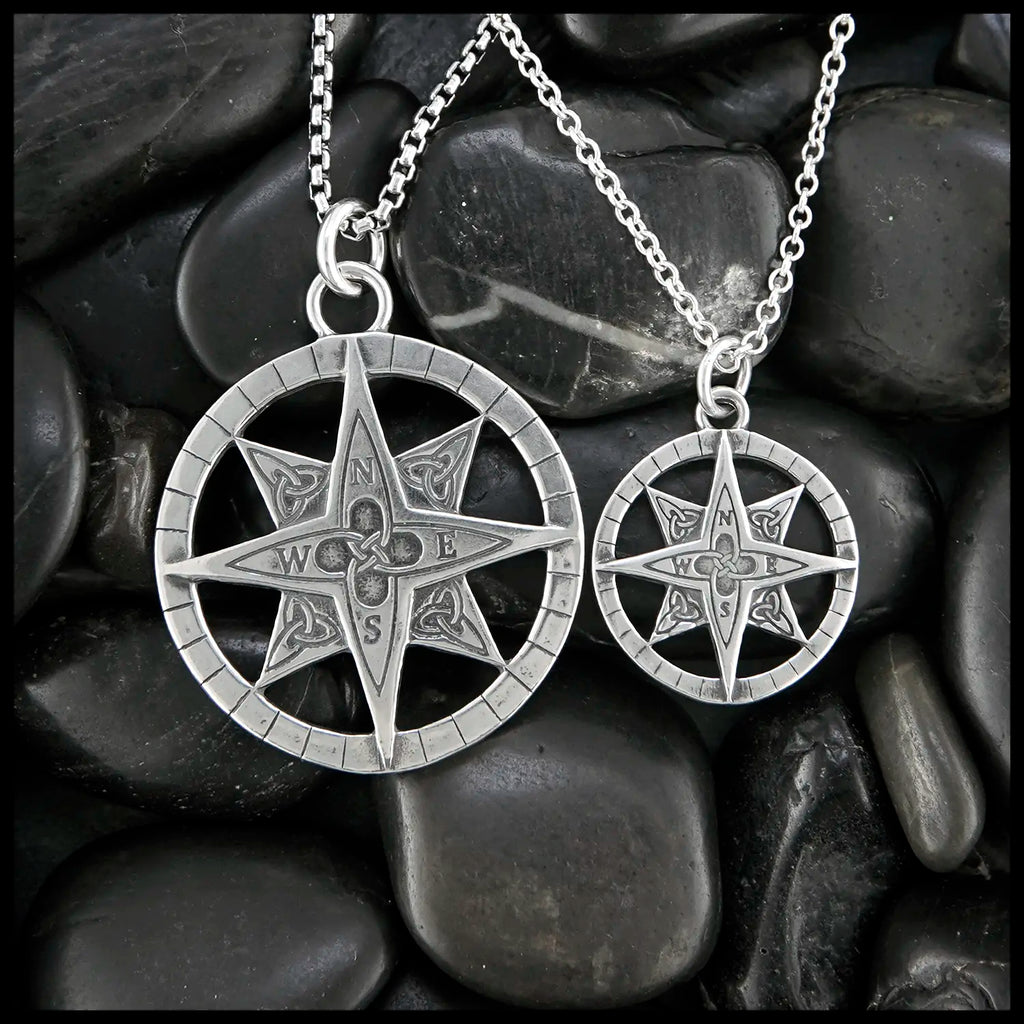 Celtic Compass Pendants in Sterling Silver
