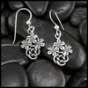 Josephine's Forget Me Knot Drop Earrings in Sterling Silver