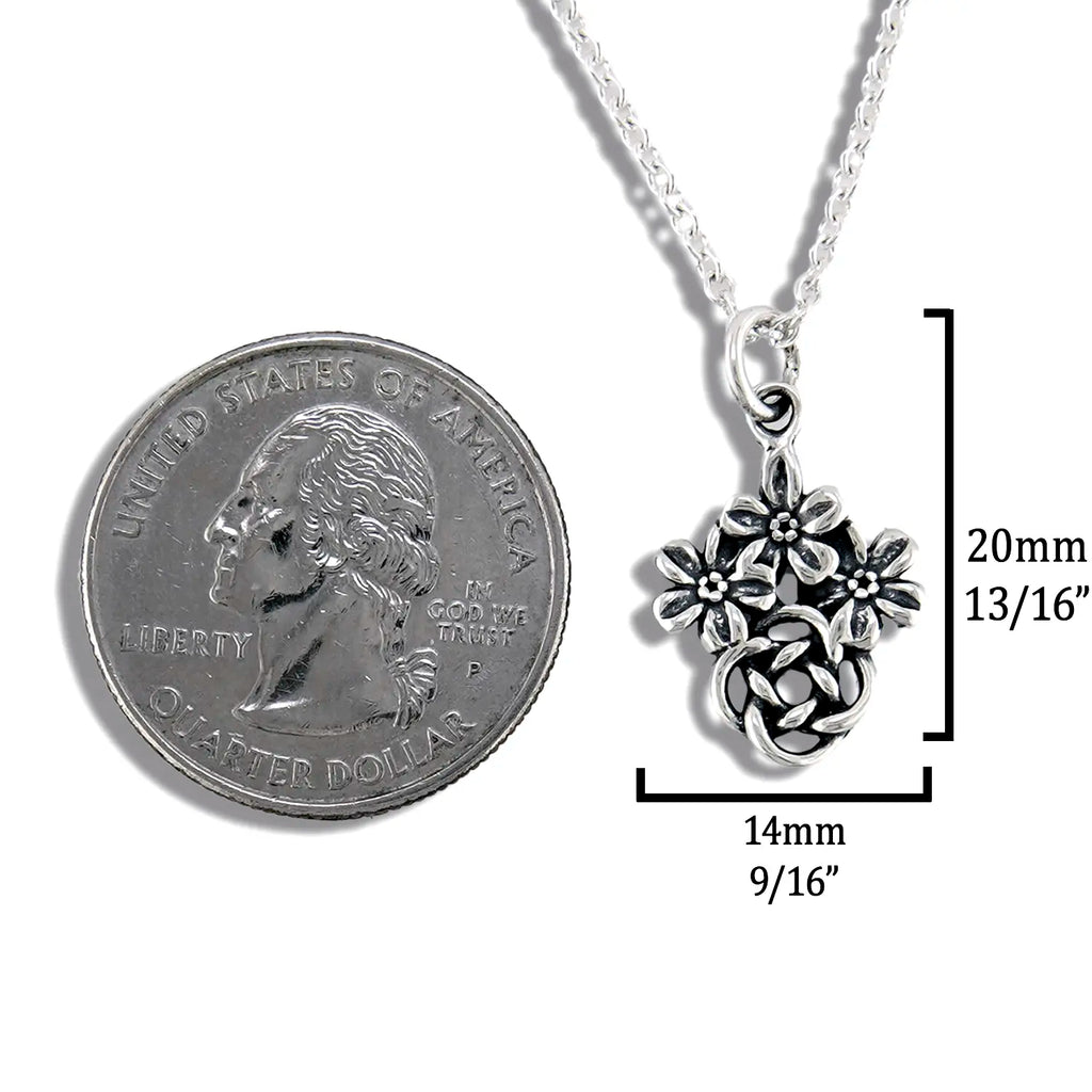 Josephine's Forget Me Knot Pendant in Sterling Silver