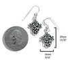 Josephine's Forget Me Knot Drop Earrings in Sterling Silver