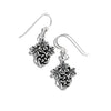 Josephine's Forget Me Knot Drop Earrings in Sterling Silver