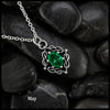 Weaving Celtic Birthstone Pendant in Sterling Silver- May