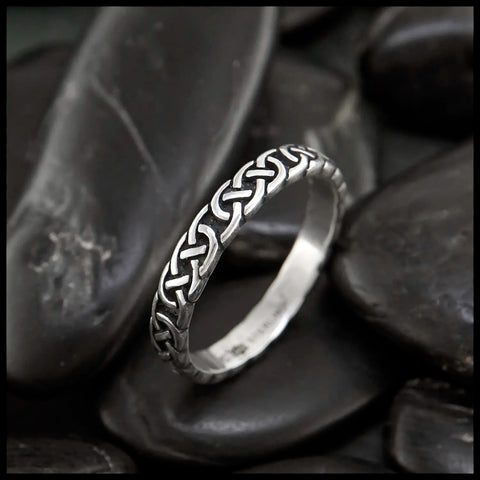 Narrow Josephine’s Knot Ring in Sterling Silver