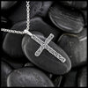 Trinity Scroll Cross Pendant in Sterling Silver
