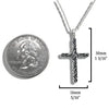 Trinity Scroll Cross Pendant in Sterling Silver