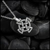 Medallion Equal Arm Cross in Silver