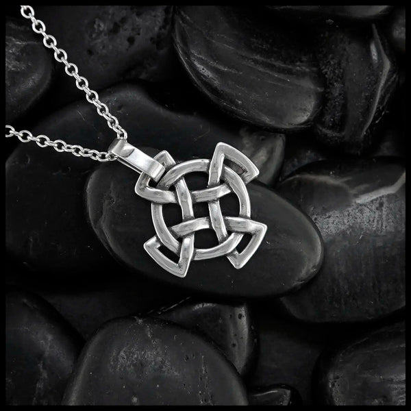 Medallion Equal Arm Cross in Silver