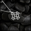 Medallion Equal Arm Cross in Silver