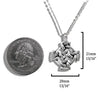 Medallion Equal Arm Cross in Silver