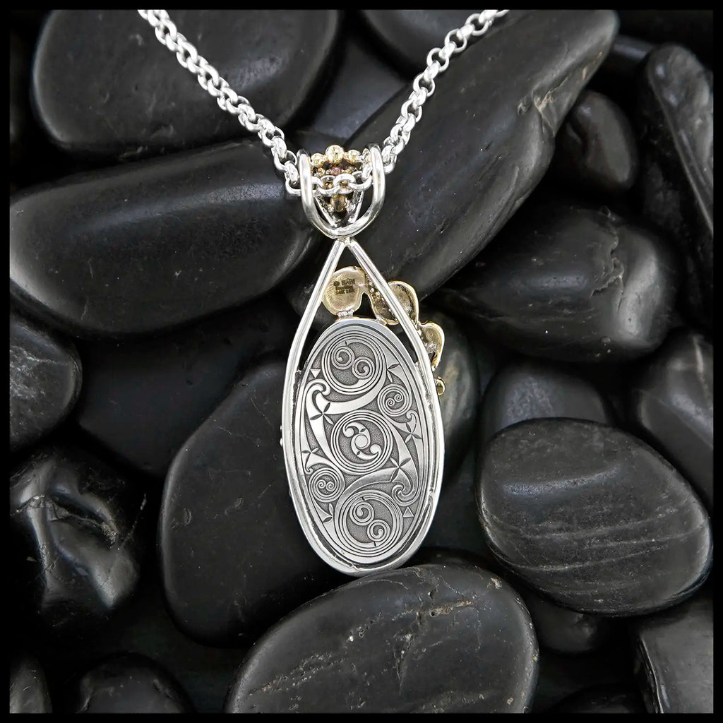 Summer Skies Custom Blue Lace Agate Pendant 