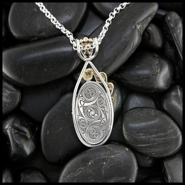 Summer Skies Custom Blue Lace Agate Pendant 