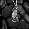 Oblique Turquoise Custom Pendant in Sterling Silver