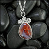 Blooming Plume Agate Pendant