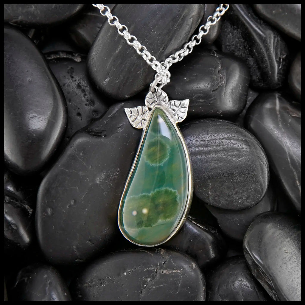 Custom Ocean Jasper Pendant