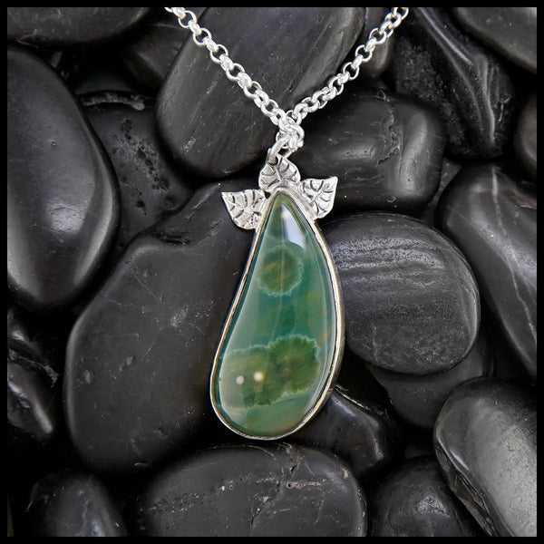 Custom Ocean Jasper Pendant