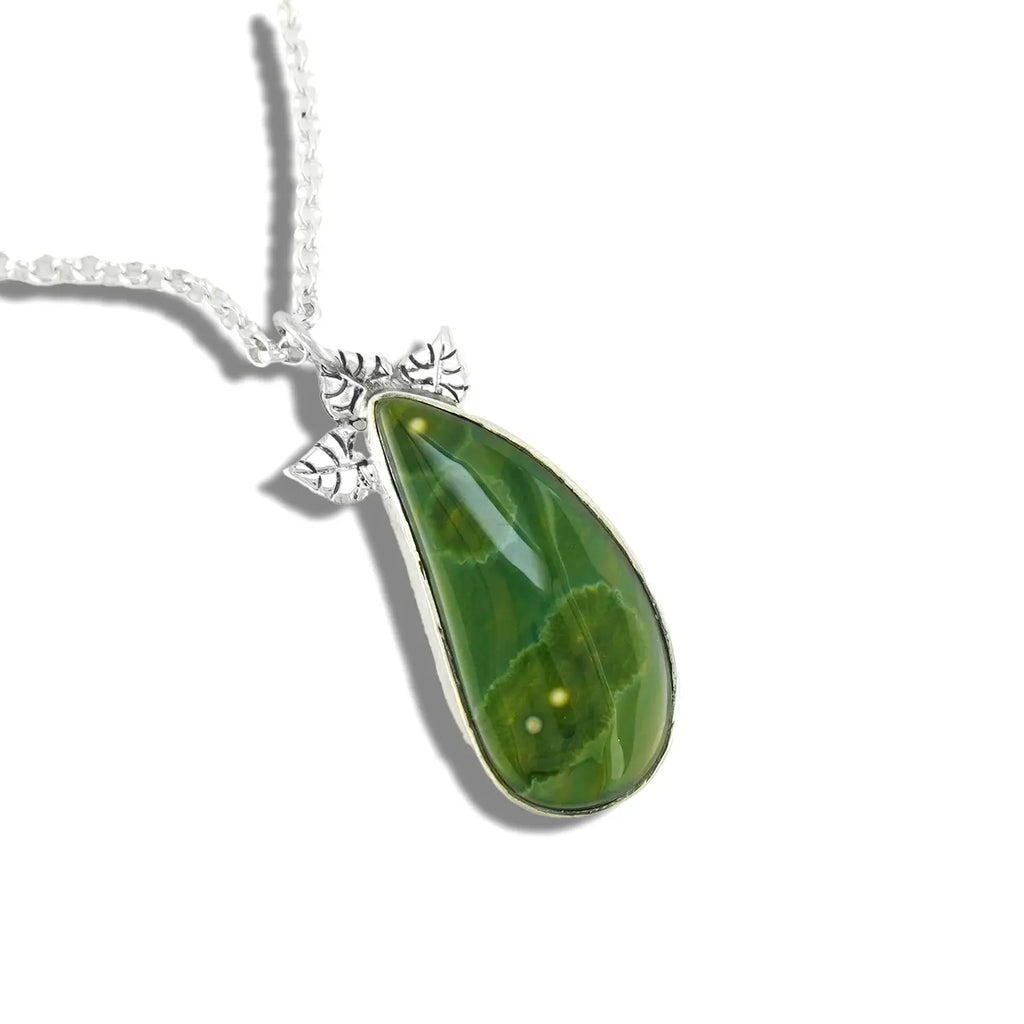 Custom Ocean Jasper Pendant